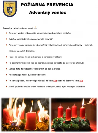 Advent - požiarna prevencia